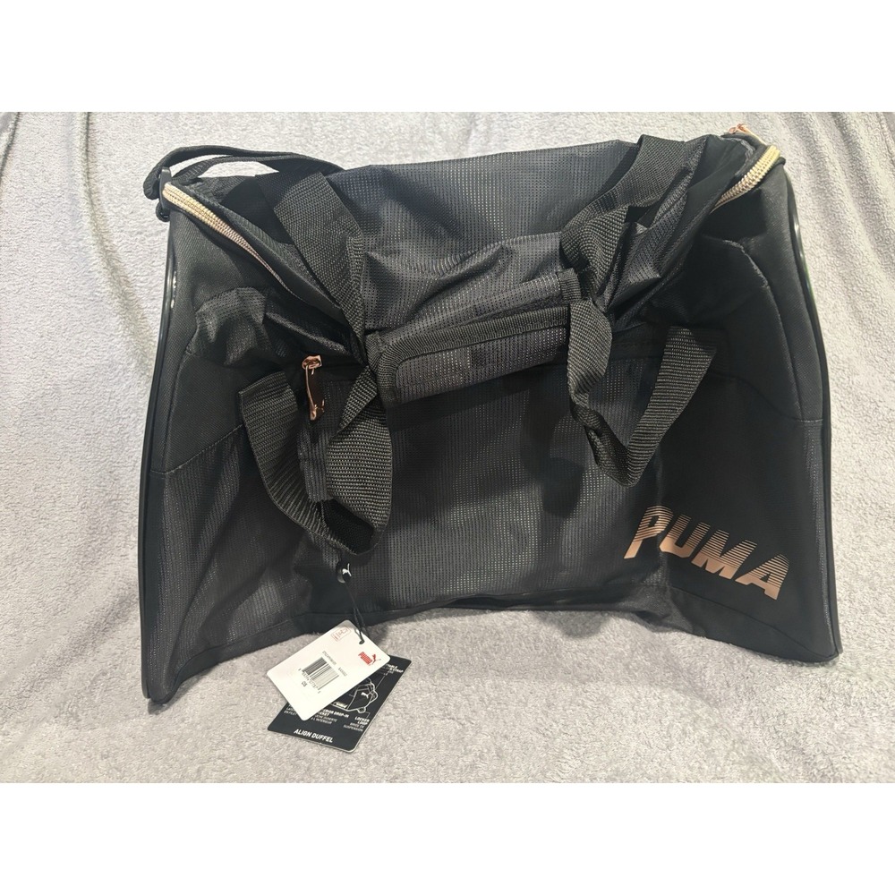 PUMA Evercat Align Women's Duffel- Black And Gold Pics‎